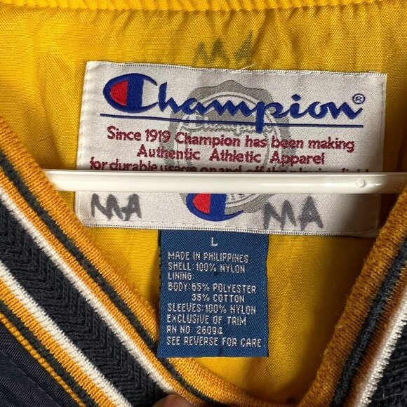 VINTAGE CHAMPION MEN"S EAGLES TEAM WINDBREAKERS‎ SIZE LARGE JACKET - Picture 9 of 9
